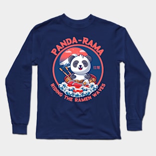 Kawaii Panda Meets Ramen Paradise Long Sleeve T-Shirt